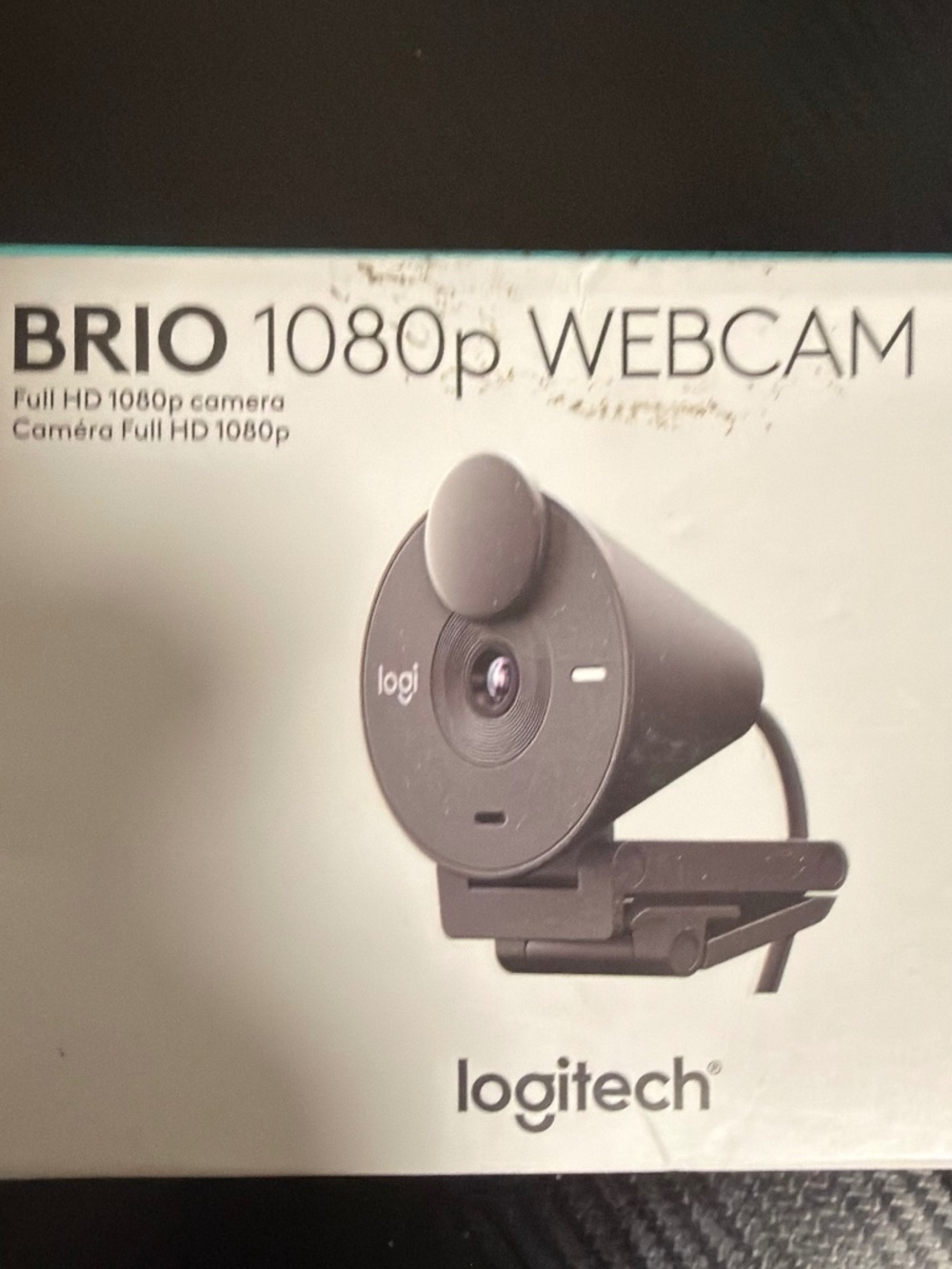 Logitech Brio 1080p Full HD Webcam with Built-In Privacy Shutter Black NIB
